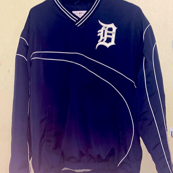 Men’s Detroit Tigers Vintage Warm Up Pullover - Picture 1 of 8